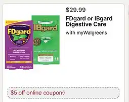 Walgreens FDgard or IBgard Digestive Care offer