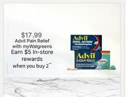 Walgreens Advil Pain Relief offer