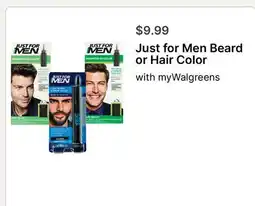 Walgreens Just for Men Beard or Hair Color offer