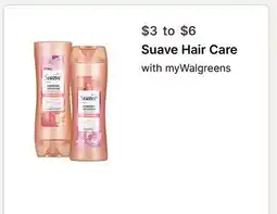 Walgreens Suave Hair Care offer