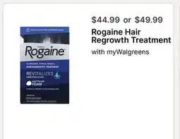 Walgreens Rogaine Hair Regrowth Treatment offer