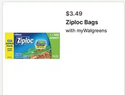 Walgreens Ziploc Bags offer