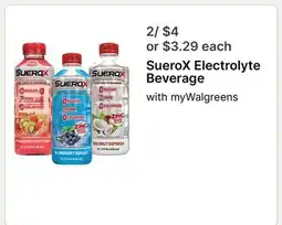 Walgreens SueroX Electrolyte Beverage offer