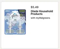 Walgreens Glade Household Products offer