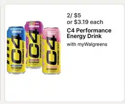 Walgreens C4 Performance Energy Drink offer
