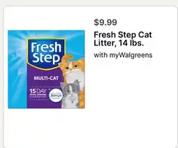 Walgreens Fresh Step Cat Litter 14 lbs offer