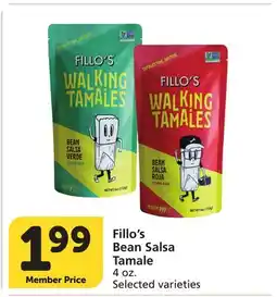 Vons Fillo's Bean Salsa Tamale offer
