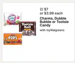 Walgreens Charms, Dubble Bubble or Tootsie Candy offer