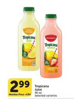 Vons Tropicana Juice offer