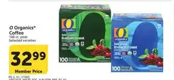 Vons O Organics Coffee offer