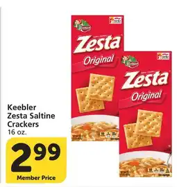 Vons Keebler Zesta Saltine Crackers offer