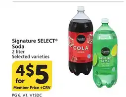 Vons Signature SELECT Soda offer