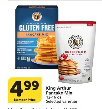 Vons King Arthur Pancake Mix offer