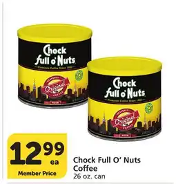 Vons Chock Full O'Nuts Coffee offer