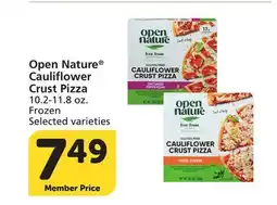 Vons Open Nature Cauliflower Crust Pizza offer