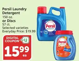 Vons Persil Laundry Detergent 150 oz. or Discs 57 ct offer