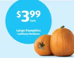 Aldi Large Pumpkins offer