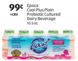 Aldi Epoca Cool Plus Plain Probiotic Cultured Dairy Beverage offer