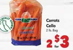 Vallarta Supermarkets Carrots Cello offer