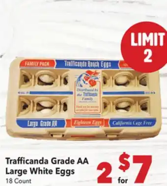 Vallarta Supermarkets Trafficanda Grade AA Large White Eggs offer