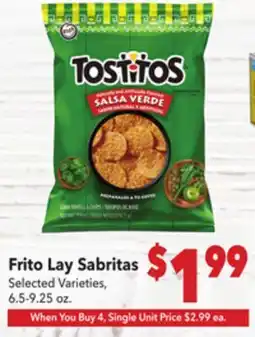 Vallarta Supermarkets Frito Lay Sabritas offer