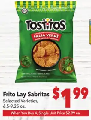 Vallarta Supermarkets Frito Lay Sabritas offer