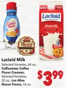 Vallarta Supermarkets Lactaid Milk offer