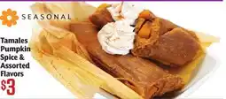 Vallarta Supermarkets Tamales Pumpkin Spice & Assorted Flavors offer