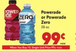 Vallarta Supermarkets Powerade or Powerade Zero offer