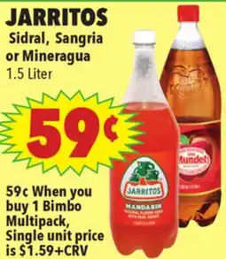Vallarta Supermarkets JARRITOS Sidral, Sangria or Mineragua offer