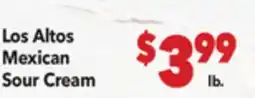 Vallarta Supermarkets Los Altos Mexican Sour Cream offer