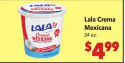 Vallarta Supermarkets Lala Crema Mexicana offer