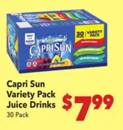 Vallarta Supermarkets Capri Sun Variety Pack Juice Drinks offer