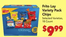 Vallarta Supermarkets Frito Lay Variety Pack Chips offer