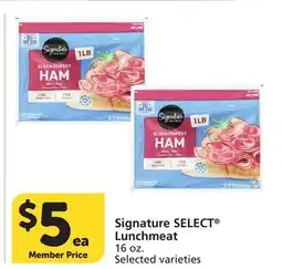 Albertsons Signature SELECT Lunchmeat offer