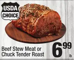 Super King Markets Beef Stew Meat or Chuck Tender Roast offer