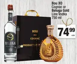 Super King Markets Bou XO Cognac or Beluga Gold Line Vodka offer