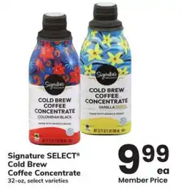 Albertsons Signature select cold brew Coffee Concentrate offer
