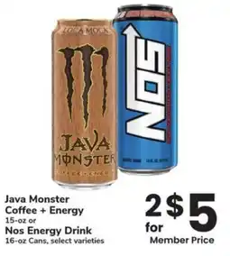 Albertsons Java Monster Coffee + Energy offer