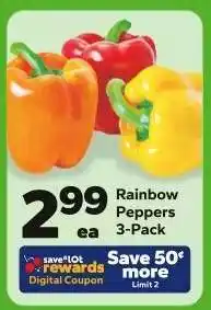 Save a Lot Rainbow Peppers 3-Pack offer