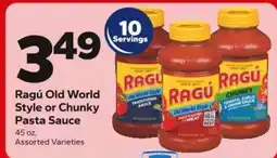 Save a Lot Ragú Old World Style or Chunky Pasta Sauce offer