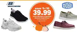 Meijer Select Skechers or Hey Dude Women's Casual Shoes offer