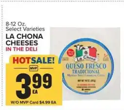 Food Lion LA CHONA CHEESES offer