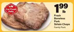 Save a Lot Fresh Boneless Pork Sirloin Chops offer
