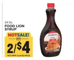 Food Lion FOOD LION SYRUP offer