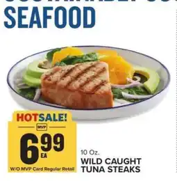 Food Lion WILD CAUGHT TUNA STEAKS offer