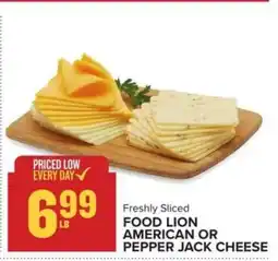 Food Lion Food Lion American or Pepper Jack Cheese offer