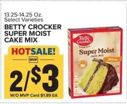 Food Lion Betty Crocker Super Moist cake mix offer