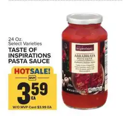 Food Lion Taste of Inspirations Pasta Sauce offer