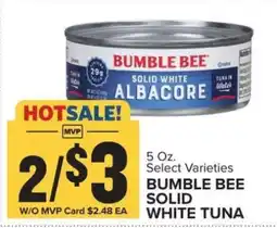 Food Lion Bumble Bee Solid White Tuna offer